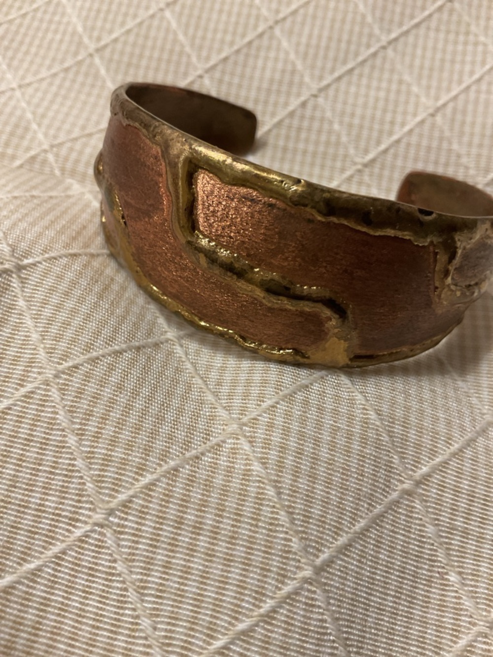 Copper cuff bracelet - Picture 4 of 4